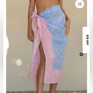 NEW LOVESHACKFANCY emabella heirloom petal print blue and pink NWT